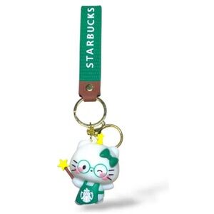 NWOT Hello Kitty Starbucks-Style Keychain 🌟Star Wand